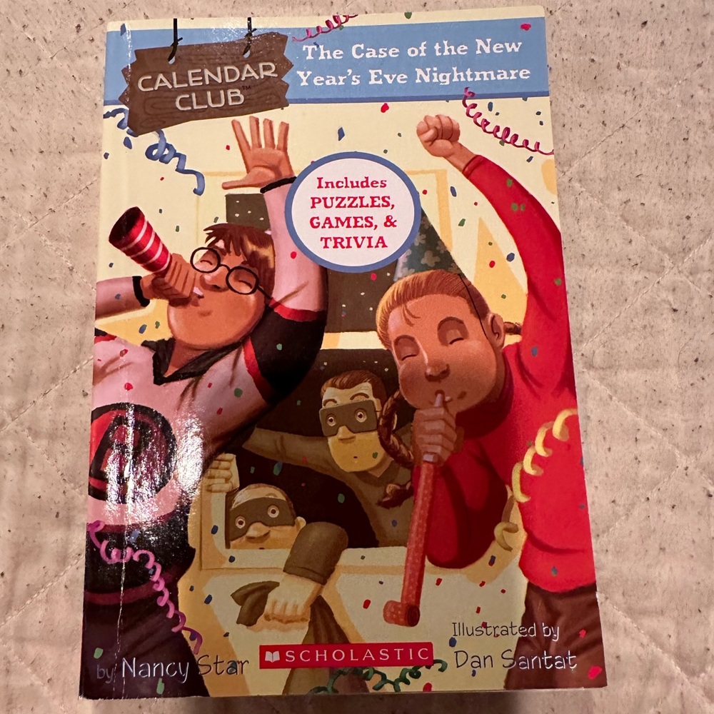Calendar club- the case of the New Year’s Eve nightmare! Scholastic! New!